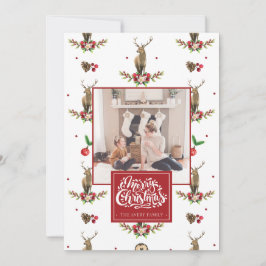 Fotos personalizadas de Feliz Navidad Deer Idyll