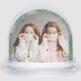 Fotos personalizadas de Feliz Navidad Verde