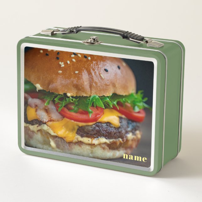 Fotos personalizadas de Hamburger Photo Lunch Box (Anverso)