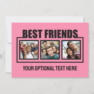 Fotos personalizadas de mejores amigos, texto y co