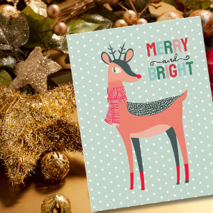 Fotos personalizadas de Navidad con renos lindos e