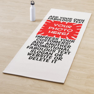 Fotos personalizadas y mensajes de texto Yoga Mats