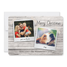 Fotos Pinup de Navidad Rústica en Madera