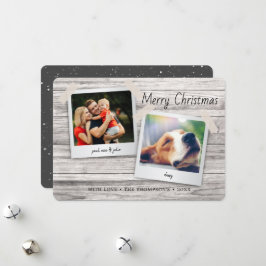 Fotos Pinup de Navidad Rústica en Madera