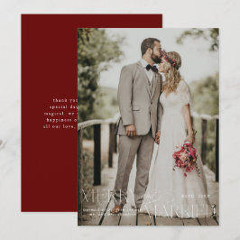 Fotos recién casadas de la primera Navidad de Feli