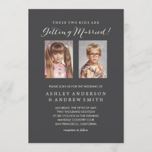 Fotos viejas que casan la invitación