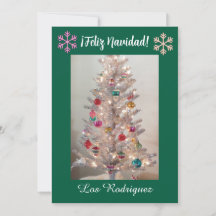 Fotos y Familia en Navidad, Tarjeta de Navidad Esp