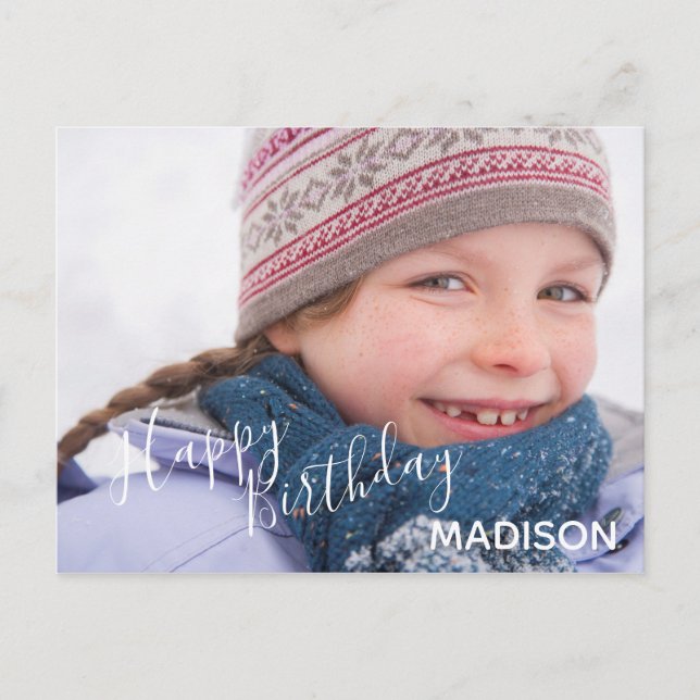 Fotos y Flechas de Cumpleaños Feliz- Postales de C (Anverso)