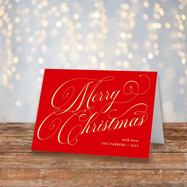 Fotos y navidad en rojo | Oro de caligrafía (Subido por el creador)