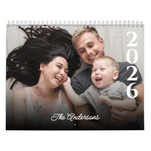 Fotos y texto del Personalizado del calendario per