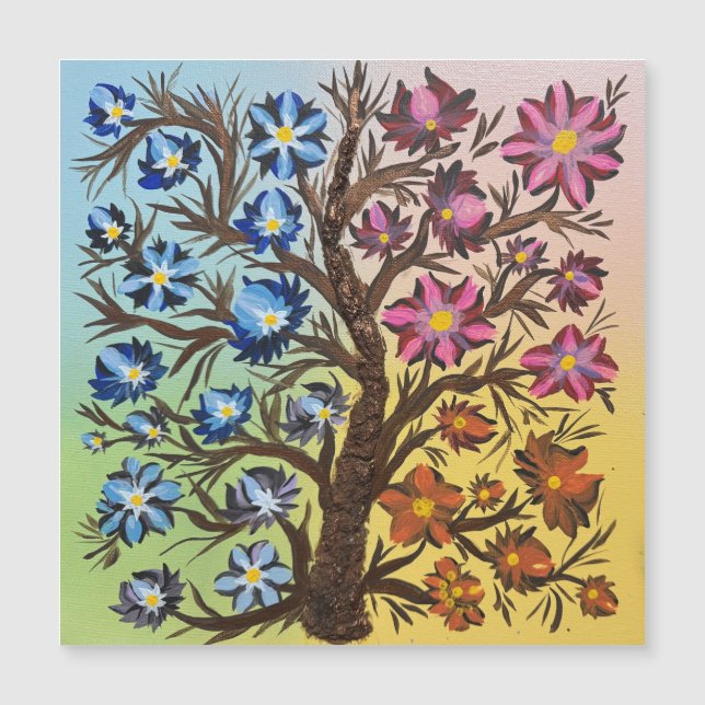 Four Seasons of Color Magnetic Card (Anverso)