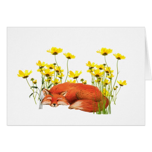 Fox All Occasion Notecard (Anverso (Horizontal))