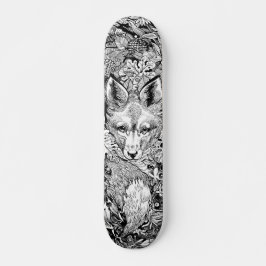 Fox blanca y negra + Skateboard Skate Decks natura