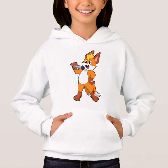 Fox como cantante con micrófono (Anverso)