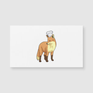 Fox como cocinero con gorra de chef