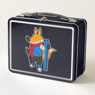 Fox como esquiador con esquí