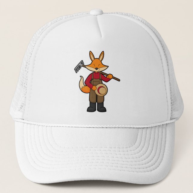Fox como granjero con pastel y Gorra (Anverso)