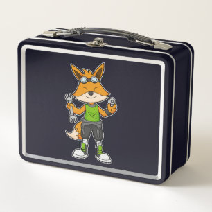 Fox como mecánico con llave y tuerca
