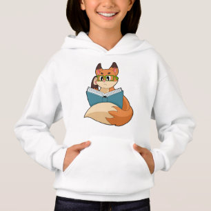 Fox como Nerd con libros y anteojos