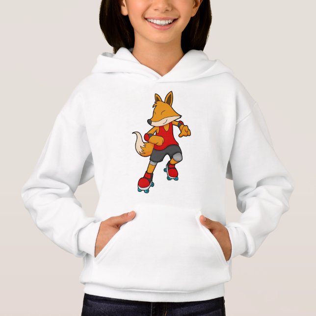Fox como patinador con patines de rodillos (Anverso)