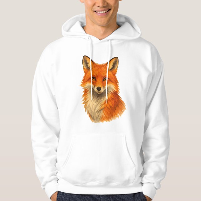 Fox de color de agua | sudadera (Anverso)