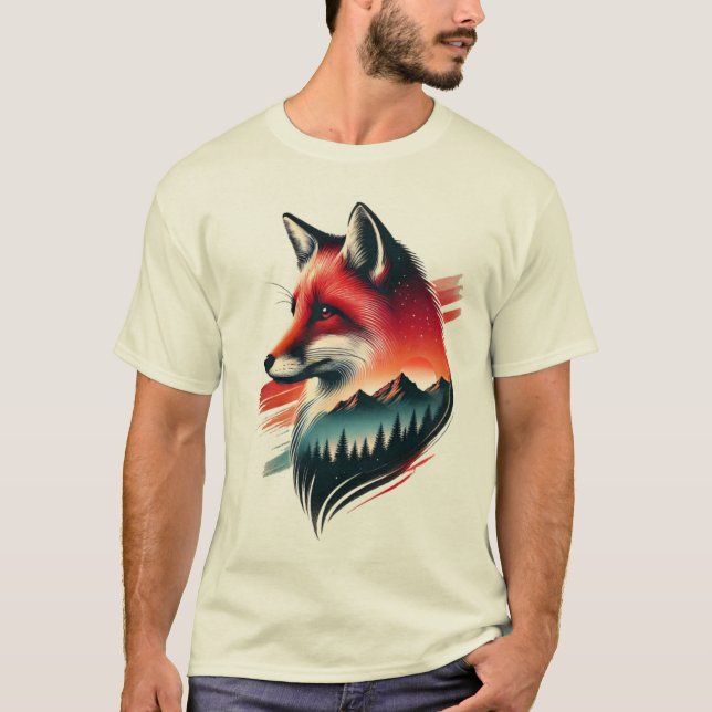 Fox de Espíritu Salvaje - Camiseta Artística Inspi (Anverso)