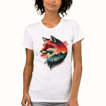 Fox de Espíritu Salvaje - Camiseta Artística Inspi