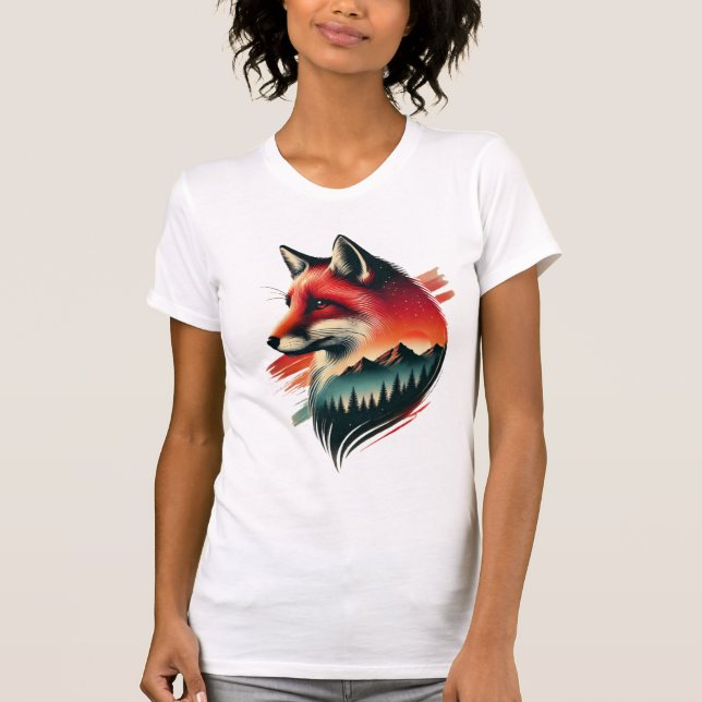 Fox de Espíritu Salvaje - Camiseta Artística Inspi (Anverso)