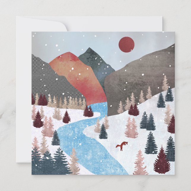 Fox de la caza de invierno (Anverso)