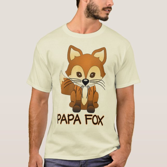 Fox de la papá - Camisetas de la familia del Fox (Anverso)