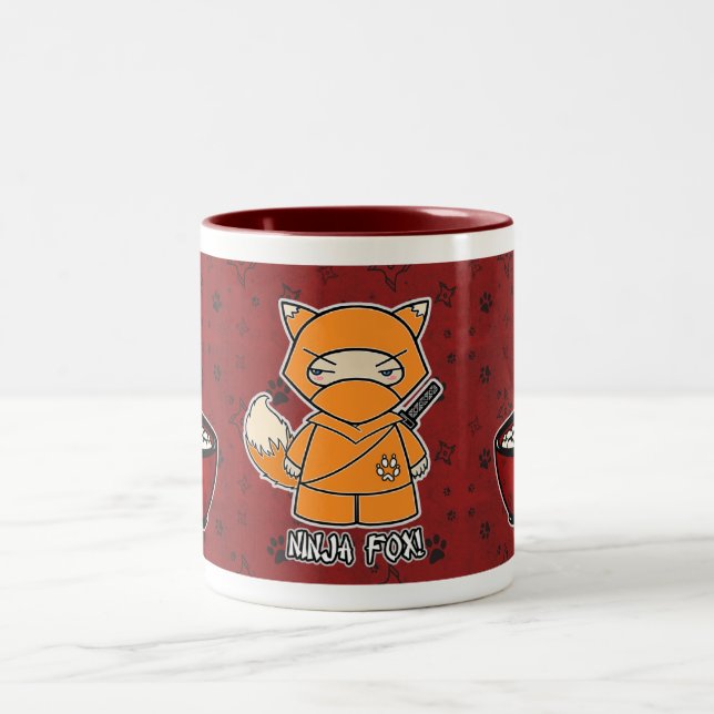 ¡Fox de Ninja! Con la taza del cuenco de arroz (Centro)