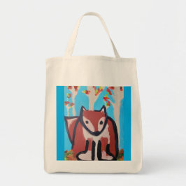 Fox en la bolsa de la tota de los bosques