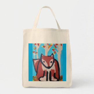 Fox en la bolsa de la tota de los bosques