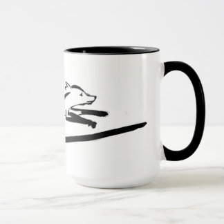 Fox en la taza del funcionamiento