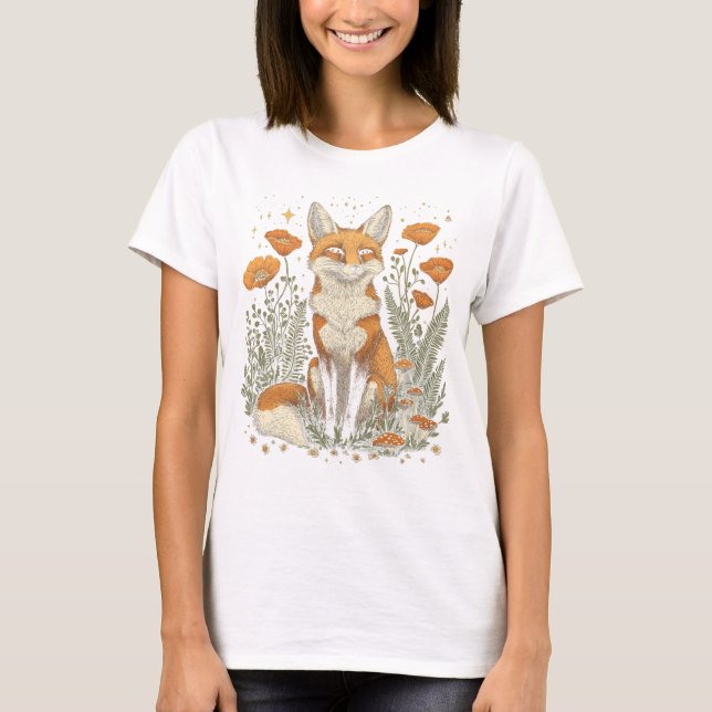 Fox entre la camiseta de Wildflowers (Anverso)
