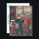 Fox Mail (Día Mundial de la Postales 2024)<br><div class="desc">Celebrar el Día Mundial de la Postales con este diseño de Fox Mail - ¡Actualizado para 2024! Es hora de llevar tu postal a la caja de correo, pero parece que todos tenían la misma idea. ¡Ups! El zorro poste necesitará una bolsa más grande para llevar todas estas cosas. ¡Feliz...</div>