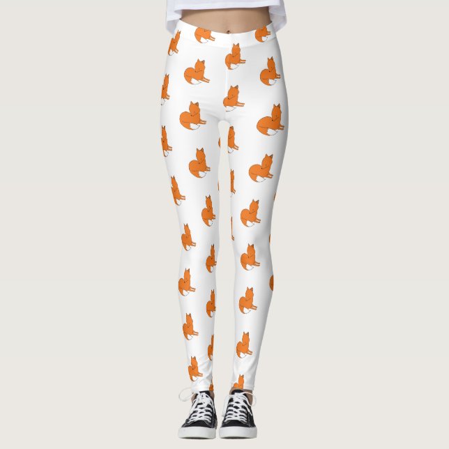 Fox Personalizado Leggings (Anverso)