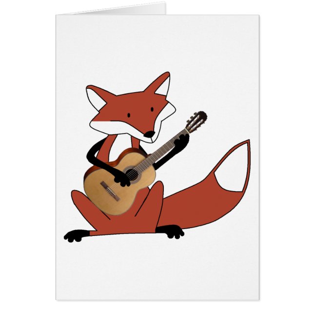 Fox que toca la guitarra (Frente)