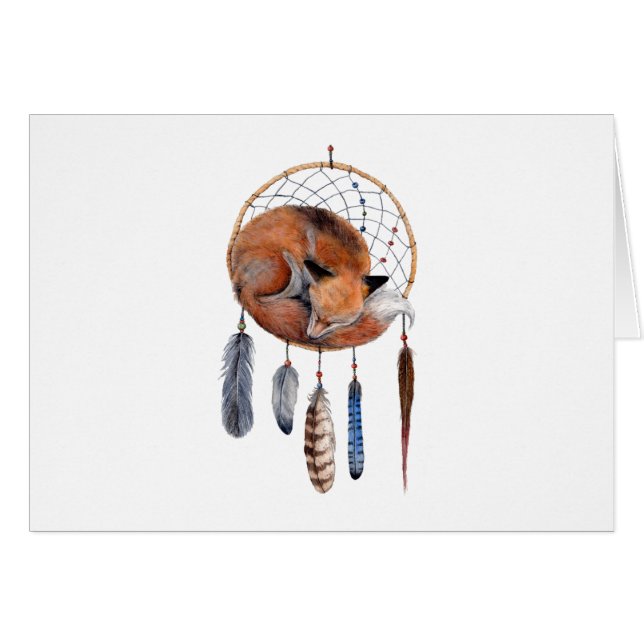 Fox roja durmiendo en Dreamcatcher (Anverso (Horizontal))