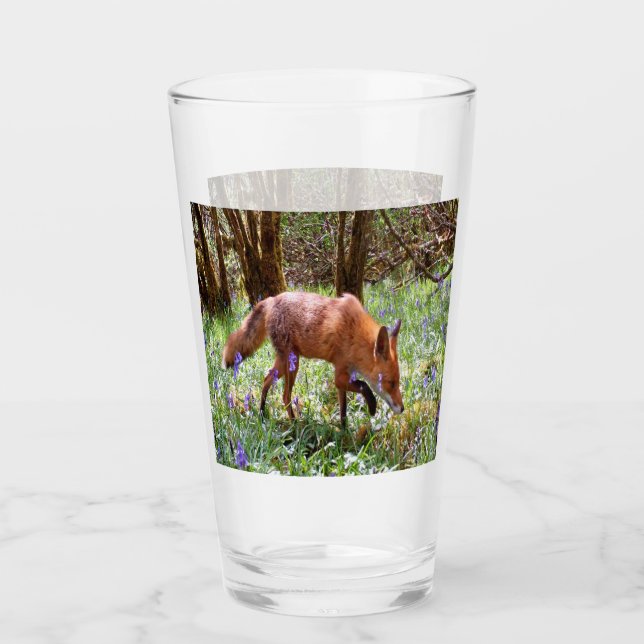 Fox roja en los Bluebells (Anverso)