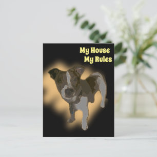 Fox Terrier Acuarela, Tarjeta Postal