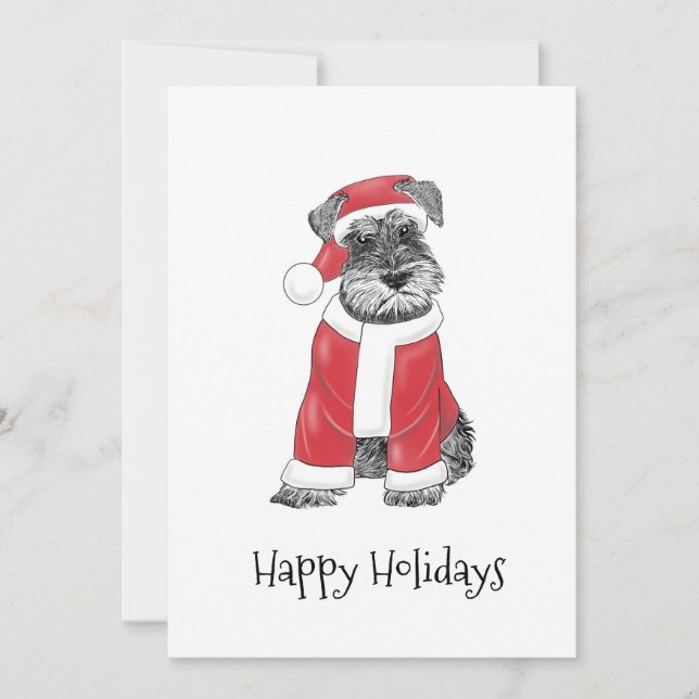 Fox Terrier Christmas Card (Anverso)