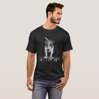 Fox Terrier With Logo, camiseta negra para hombres