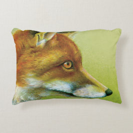 Fox, una pintura artística fina tirando almohada