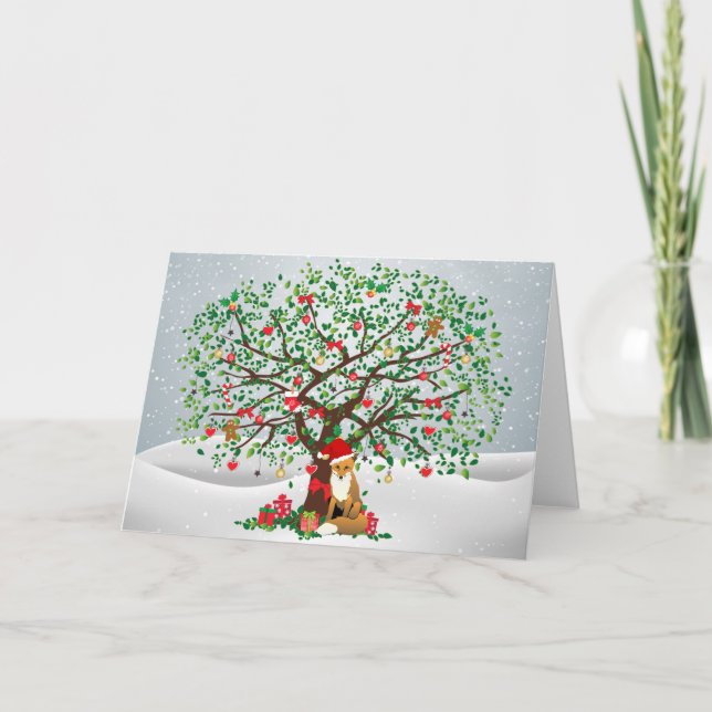 Fox y Árbol de Navidad (Anverso)