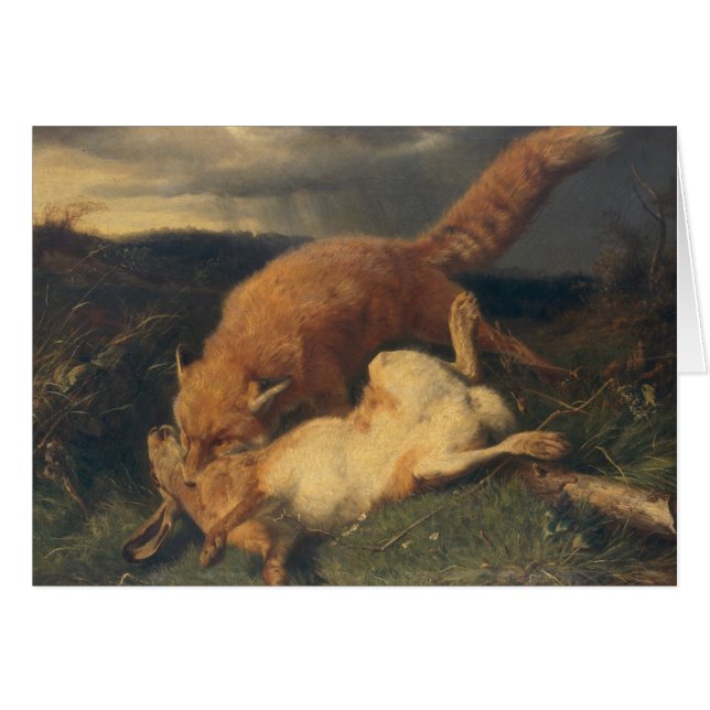 Fox y liebres, 1866 (Anverso (Horizontal))