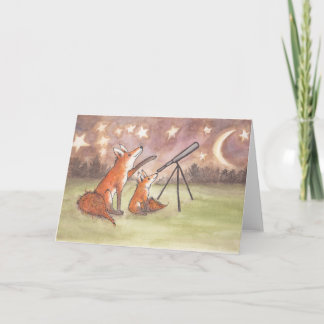 Foxes La tarjeta del día del padre