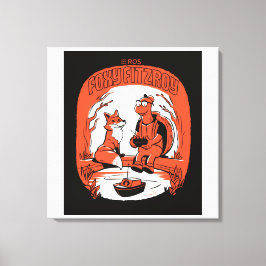 Foxy FItzroy en lienzo estirado