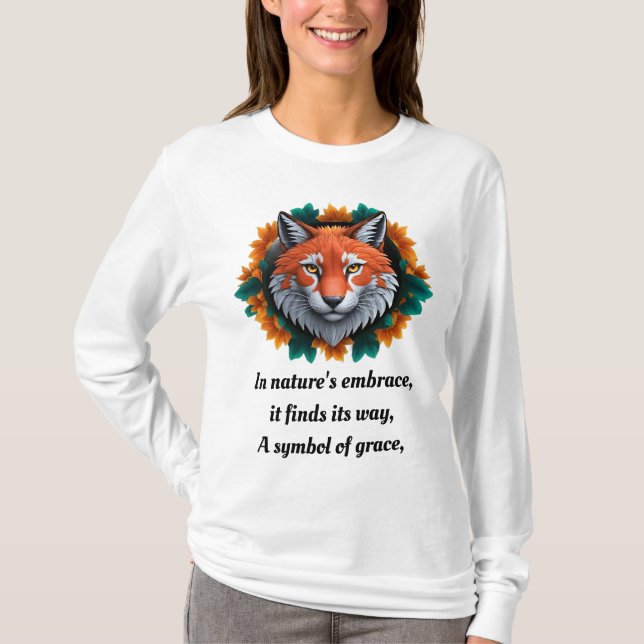 "Foxy Flair: Vibrante camiseta de Fox" (Anverso)