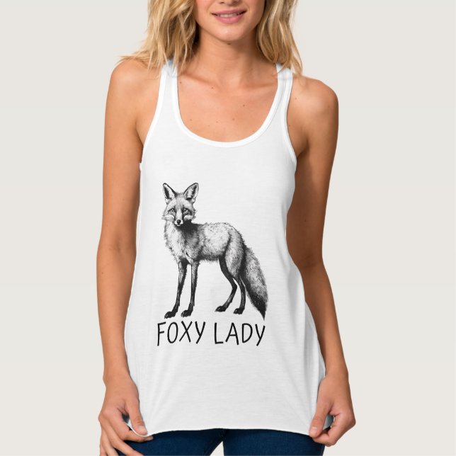 Foxy Lady - Racerback Tank Top (Anverso)